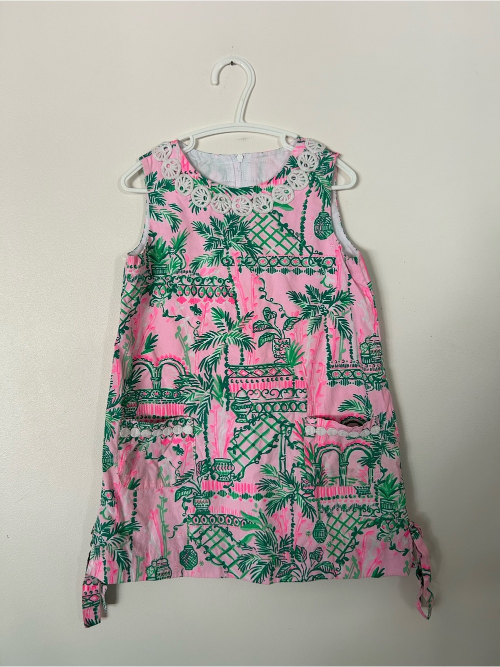 Lilly Pulitzer Shift Dress Girls Size 5 “Mandevilla Baby Always Worth It”